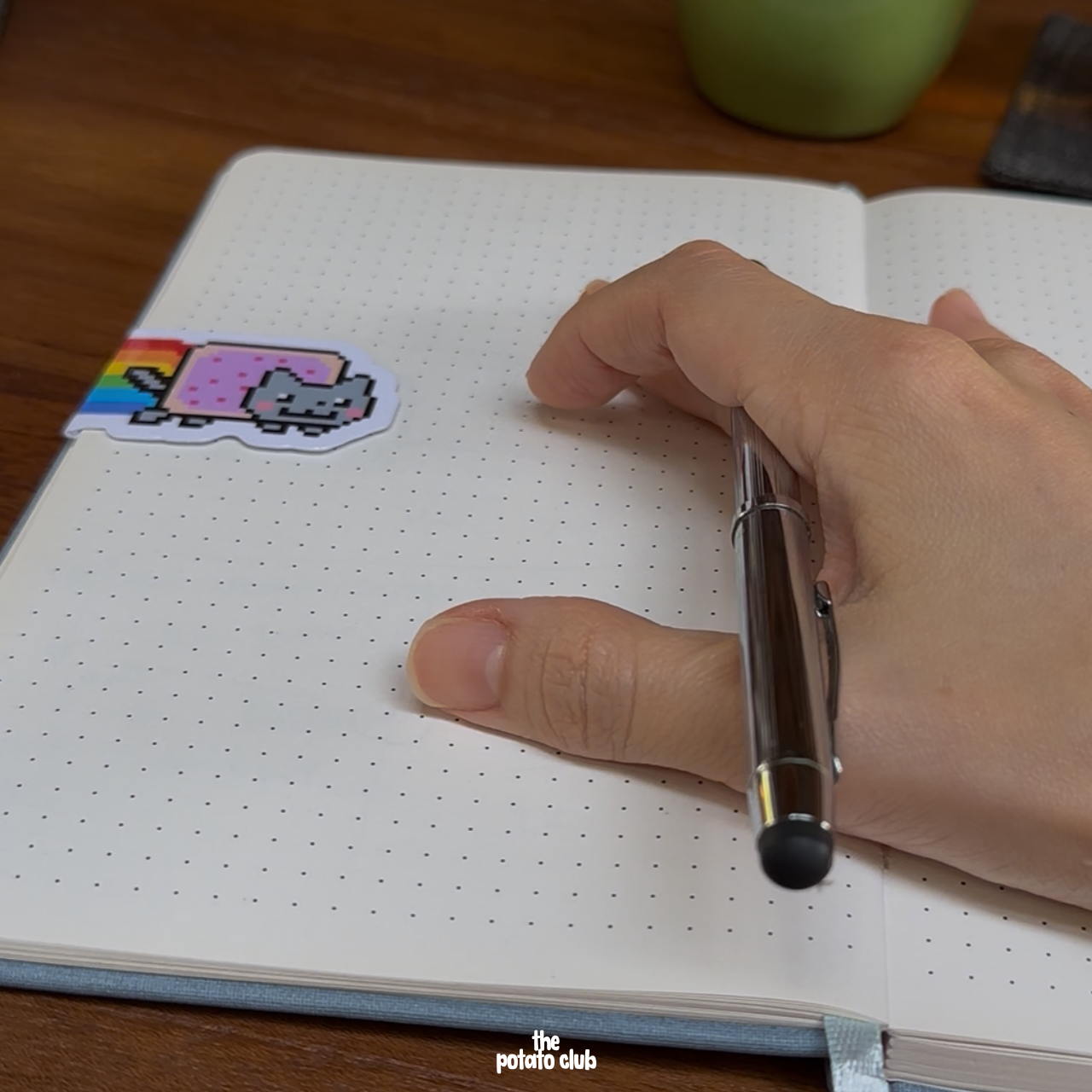 Custom Magnetic Bookmark on Journaling Book