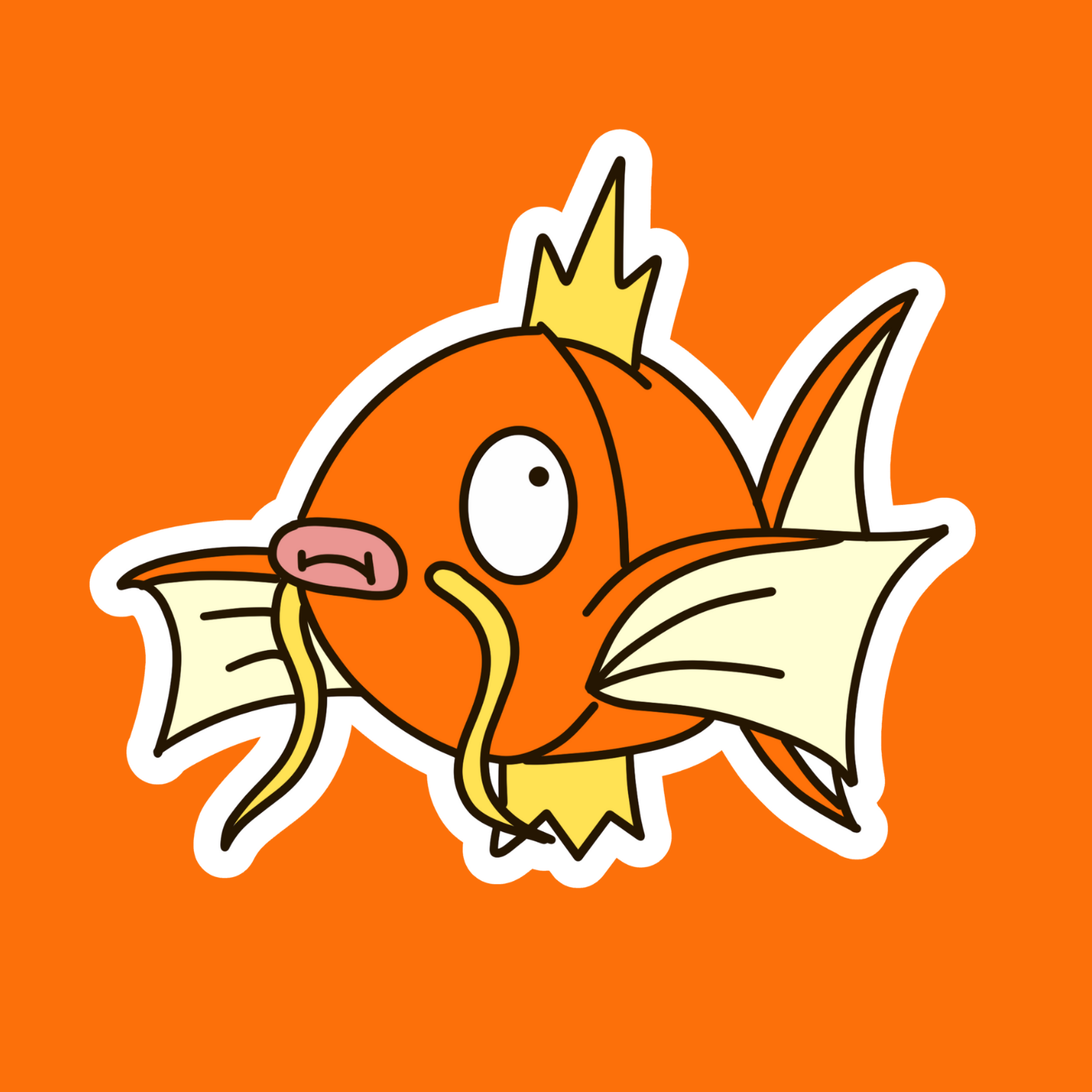 Magikarp – The Ugly Pokemon Collection Sticker