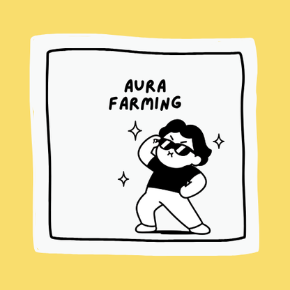 Aura Farming | The Generation Gap Sticker