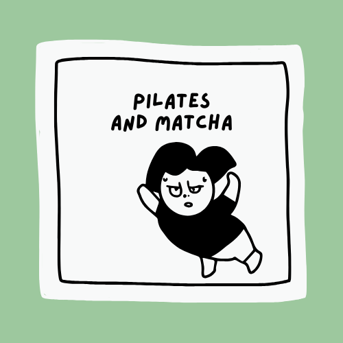Matcha and Pilates | The Generation Gap Sticker