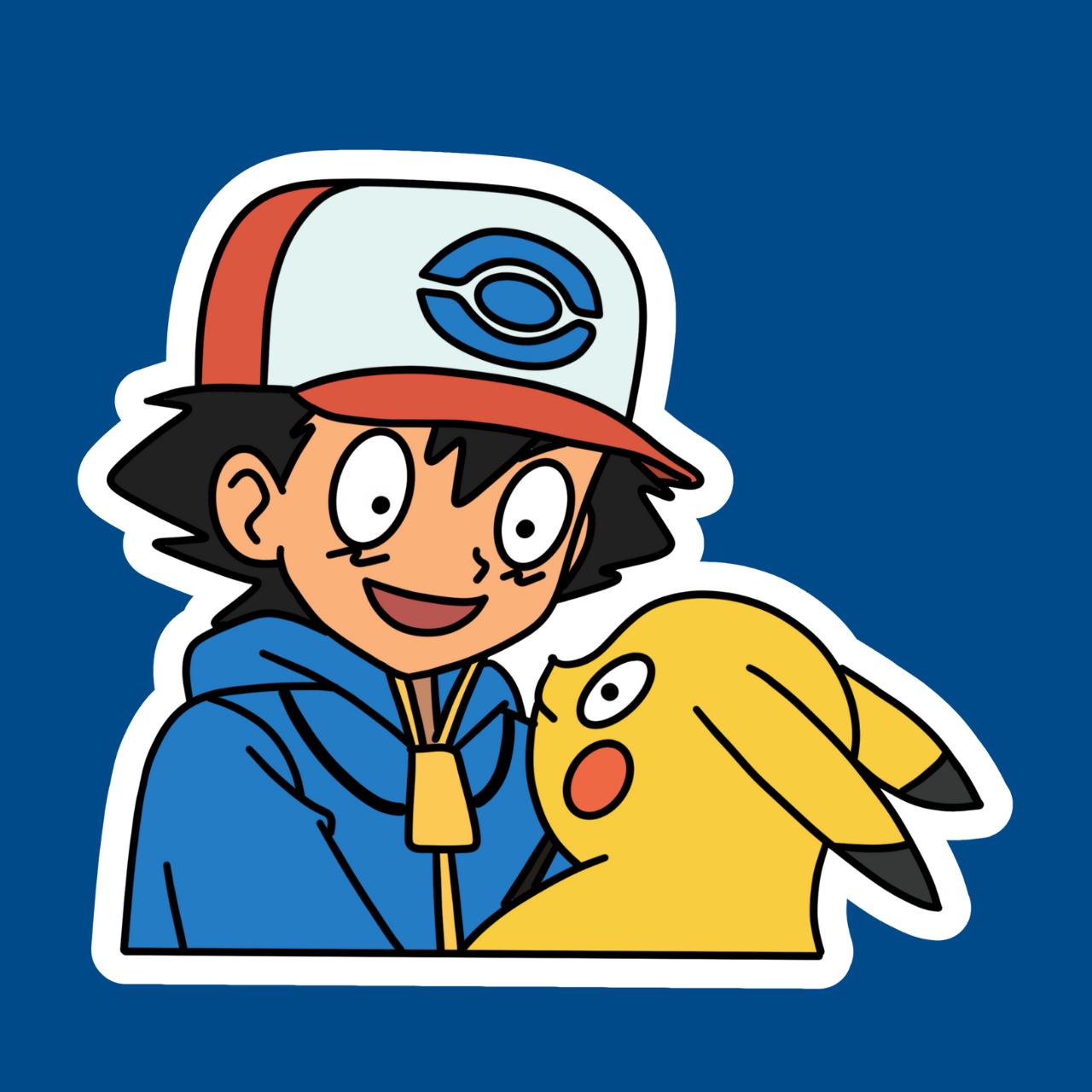 Ash and Pikachu The Ugly Pokemon Collection Sticker