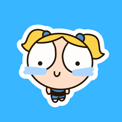 Bubbles – The Ugly Powerpuff Girls Collection Sticker, Vinyl sticker for laptops