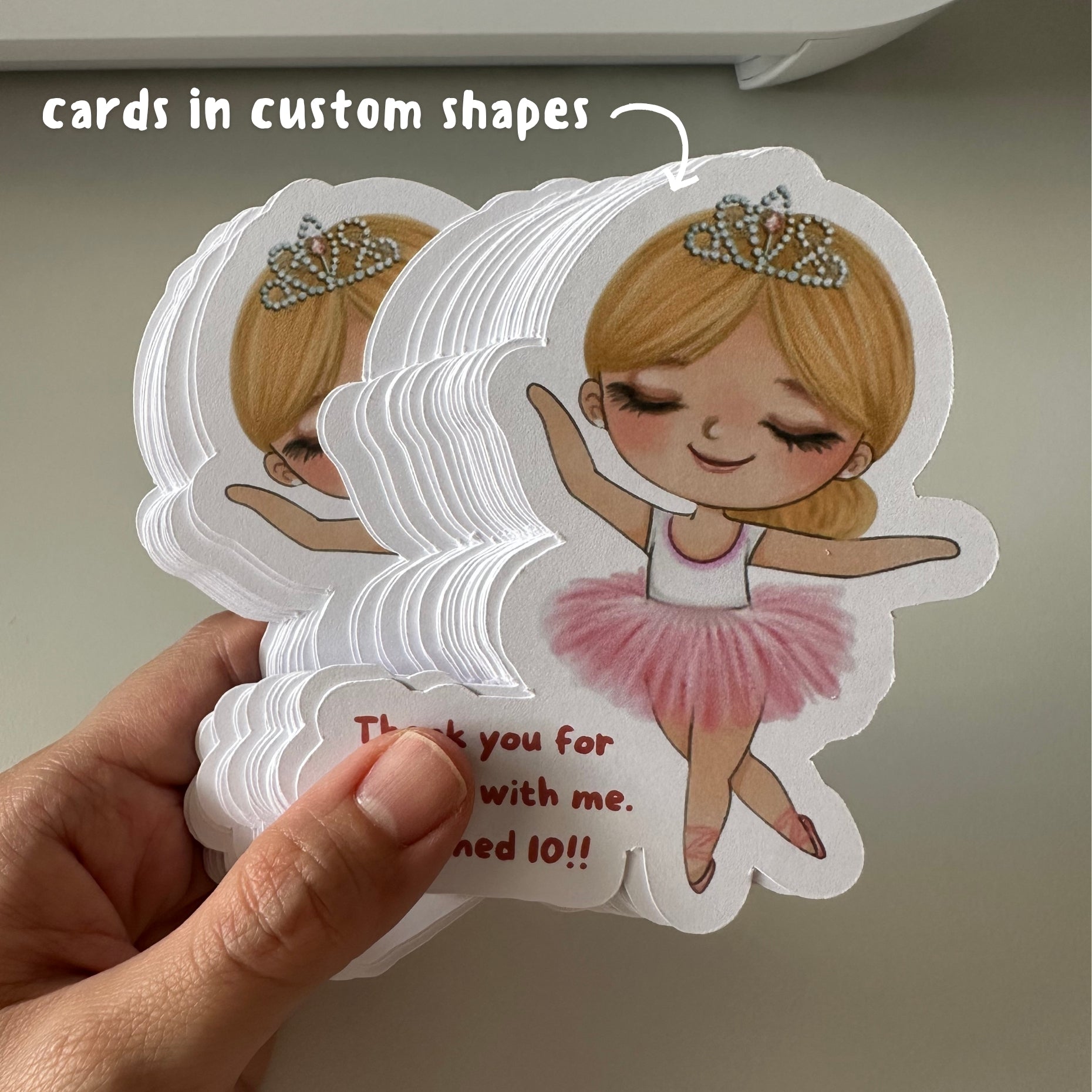 Cards in custom shapes