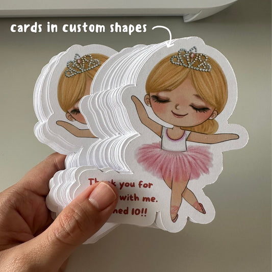 Cards in custom shapes