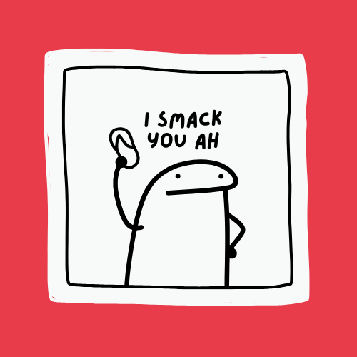 Designer Sticker - Singapore - I smack you ah