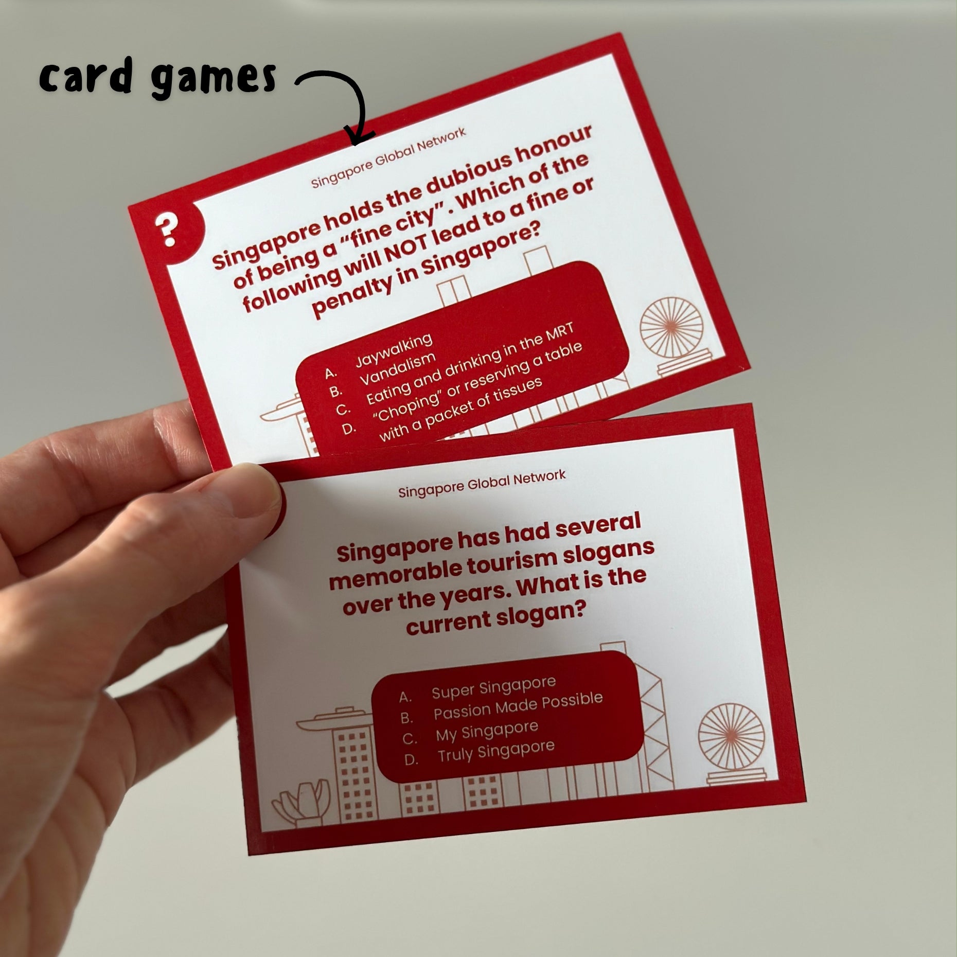 Double sided Custom card games