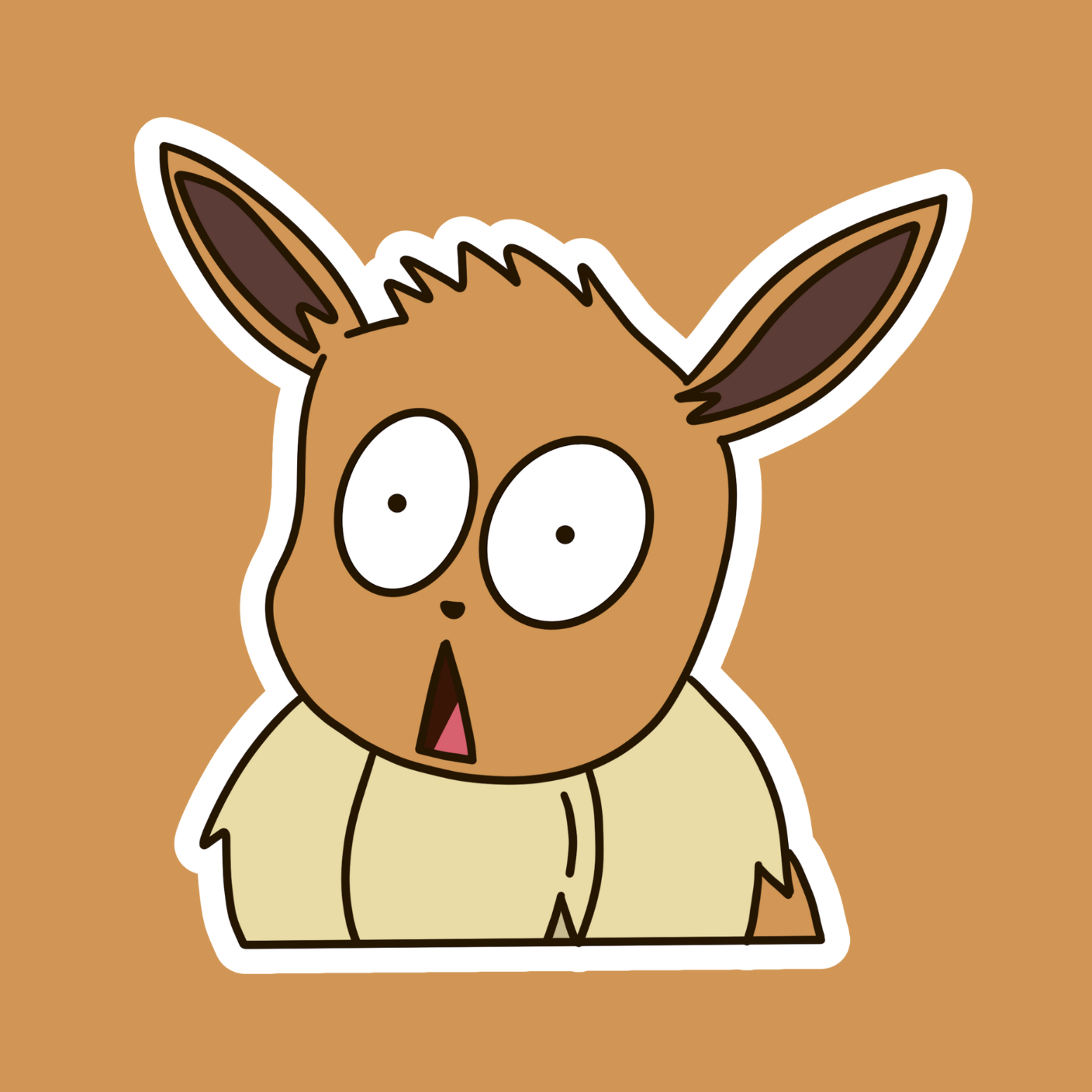 Eevee – The Ugly Pokemon Collection Sticker