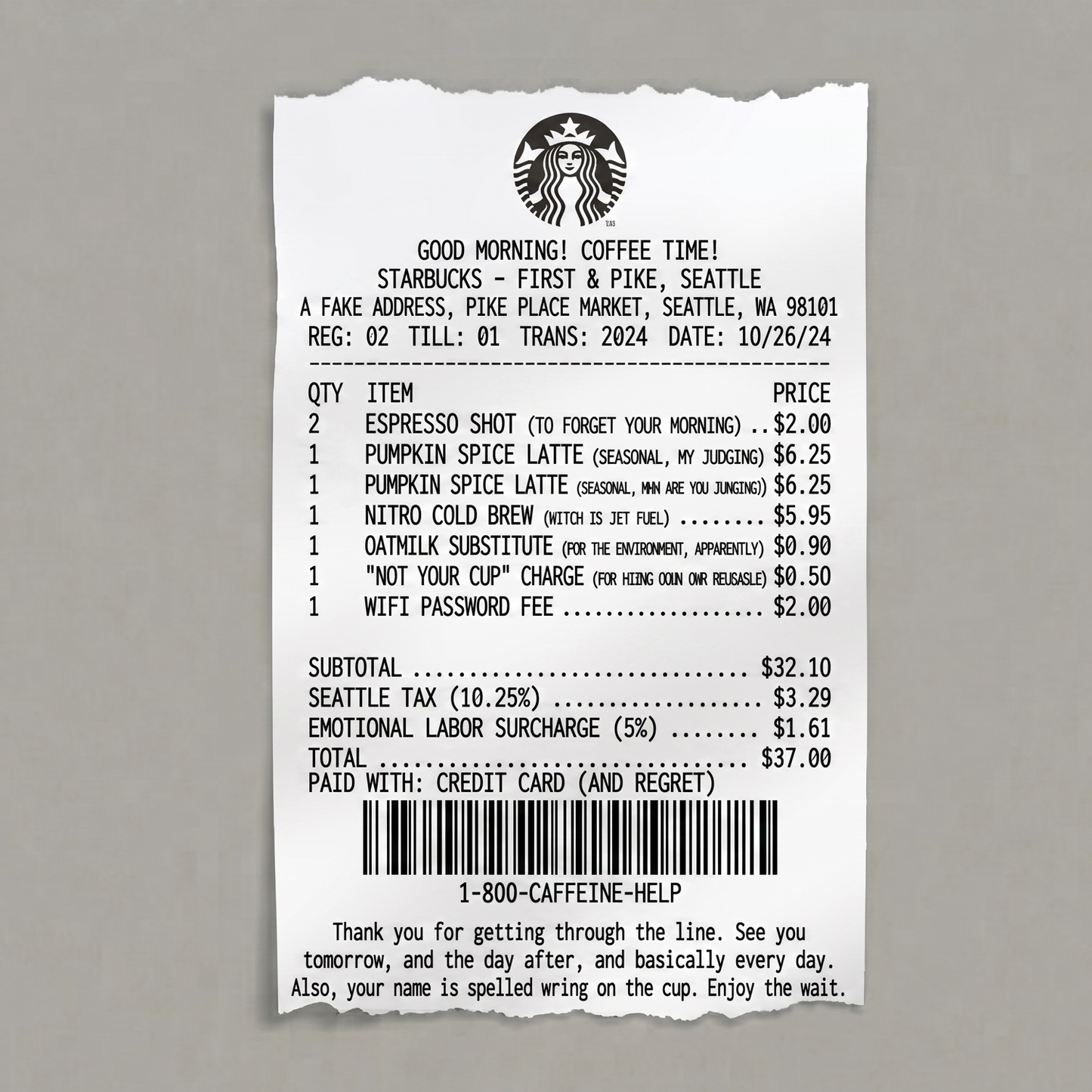 Keeping Receipts Collection