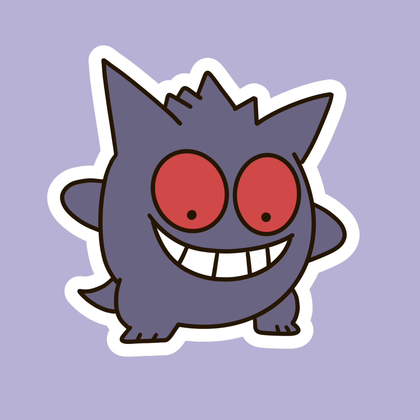 Gengar – The Ugly Pokemon Collection Sticker