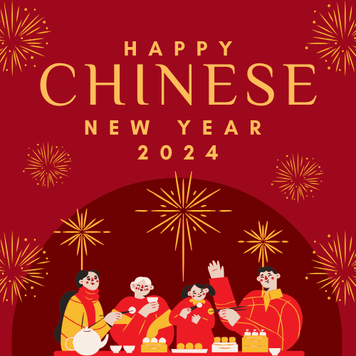 Happy Chinese New Year Sticker Custom Die cut Custom Vinyl Sticker