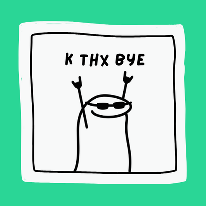 Designer Sticker - Singapore - K thx Bye