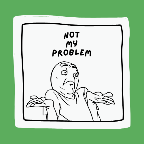 Designer Sticker - Singapore - Not my problem