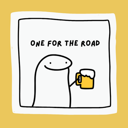 Designer Sticker - Singapore - One for the road
