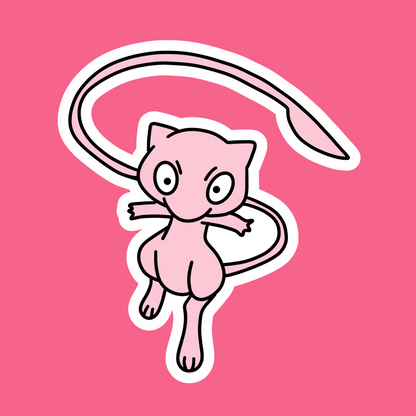 Mew The Ugly Pokemon Collection Sticker