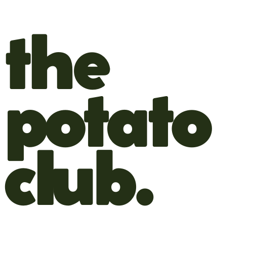 The Potato Club logo in green on a white background