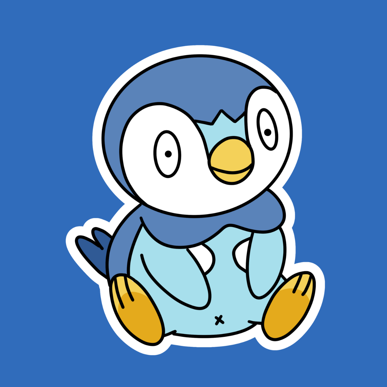 Piplup The Ugly Pokemon Collection Sticker