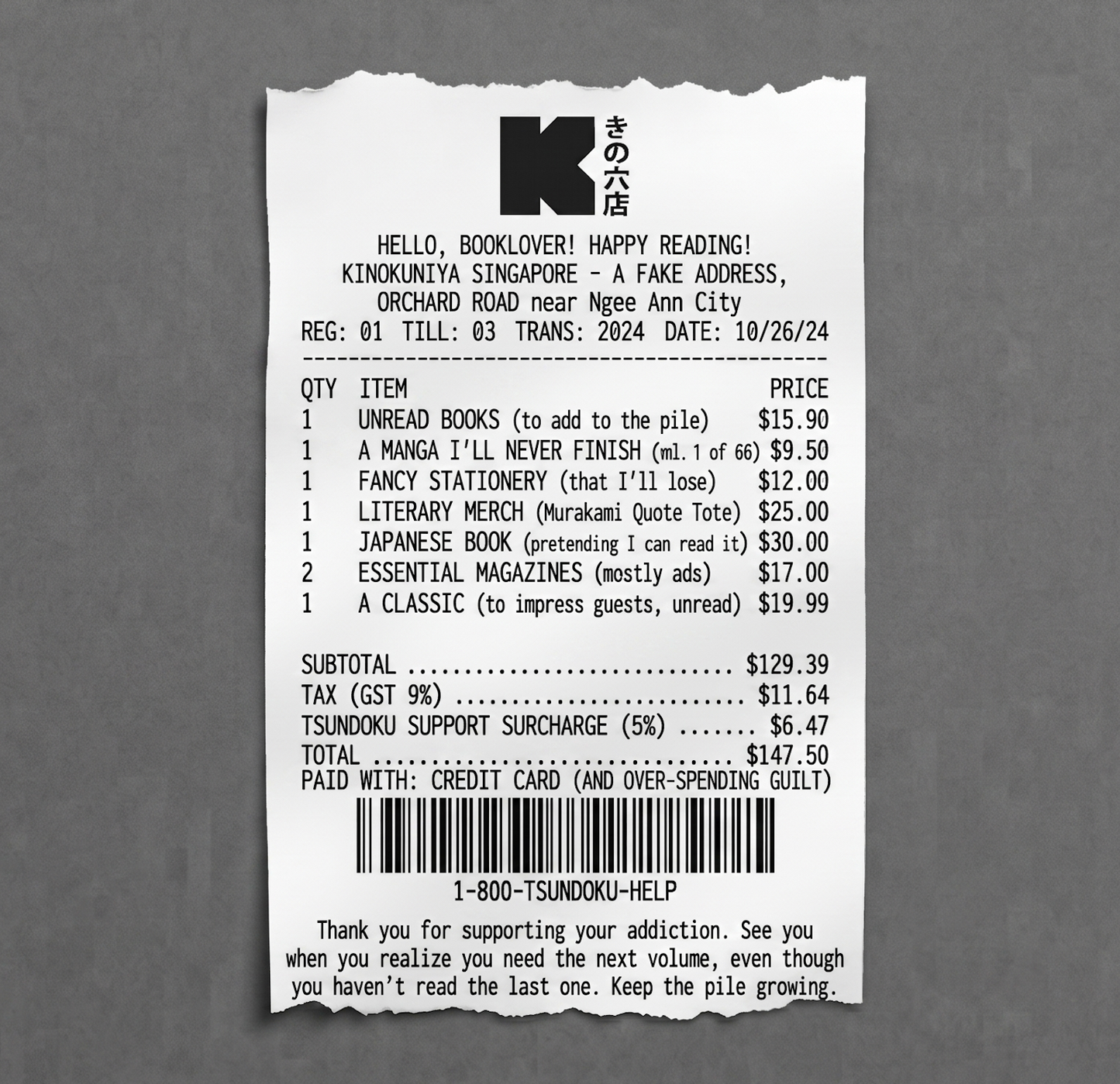 Keeping Receipts Collection