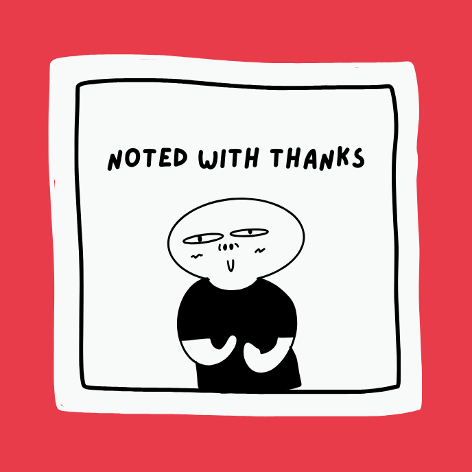 The Office Edition Sticker Collection - Noted with Thanks