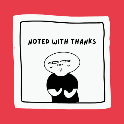 The Office Edition Sticker Collection - Noted with Thanks