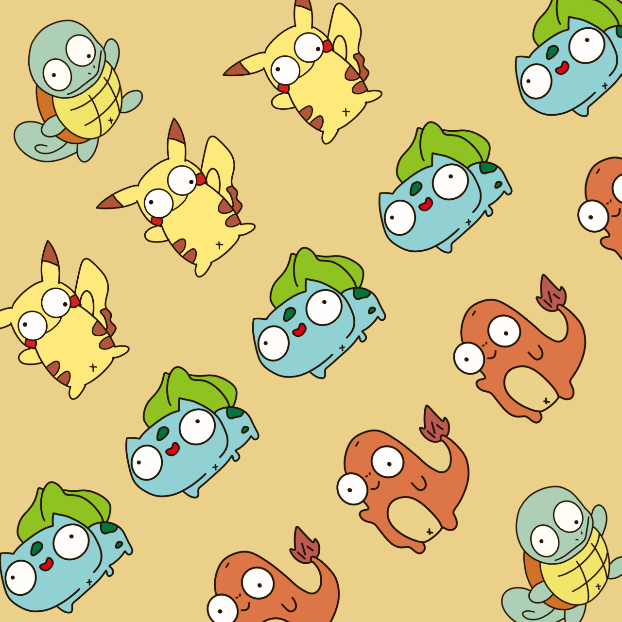 Ugly Pokemon Sticker Collection