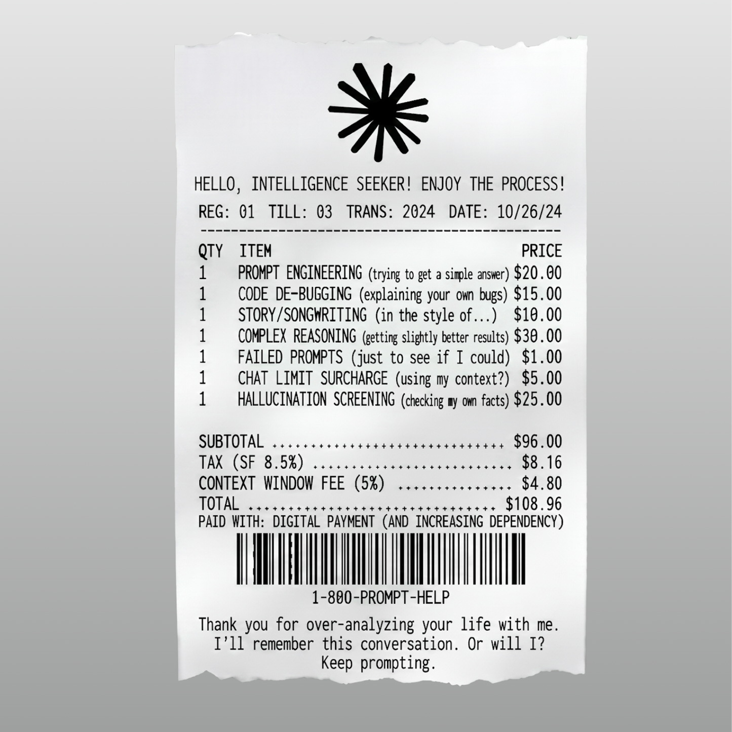 Keeping Receipts Collection